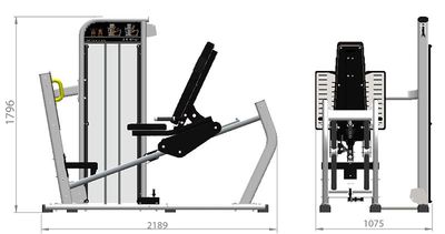 Exigo Full Commercial Seated Leg Press