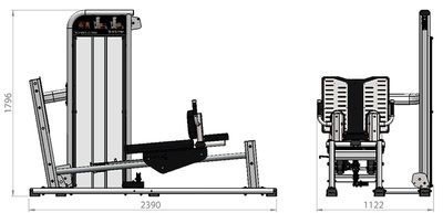 GQ Selectorised Recumbent Leg Press