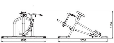 Exigo T-Bar Row with Chest Support